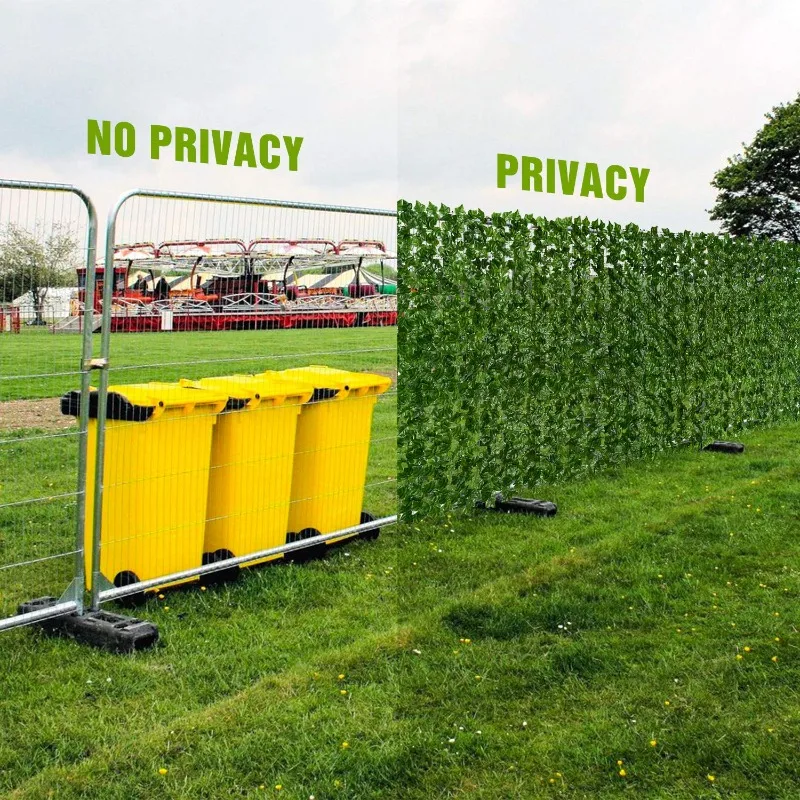 Artificial Hanging Plants - Artificial Leaf Privacy Fence Screen Fake