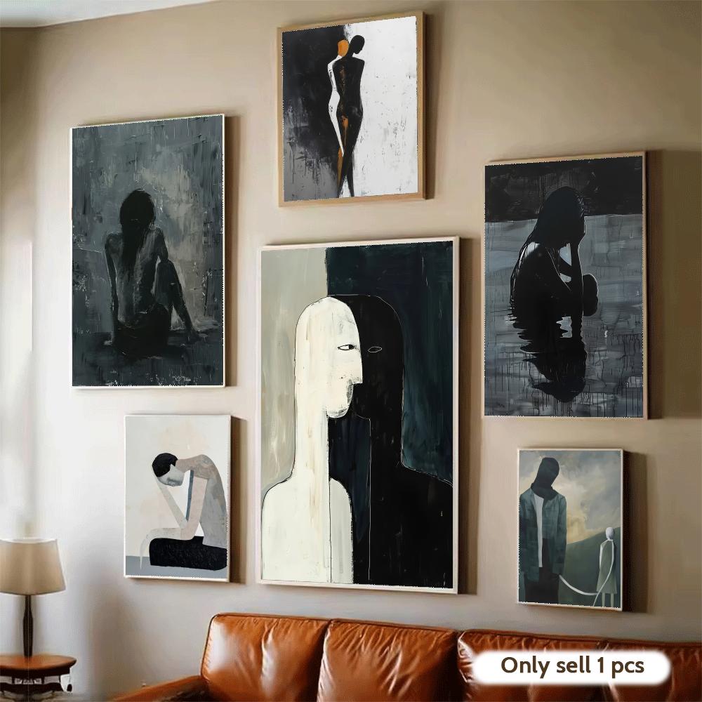Home Decor Design Ideas - Dark Paintings Art Design Poster Modern