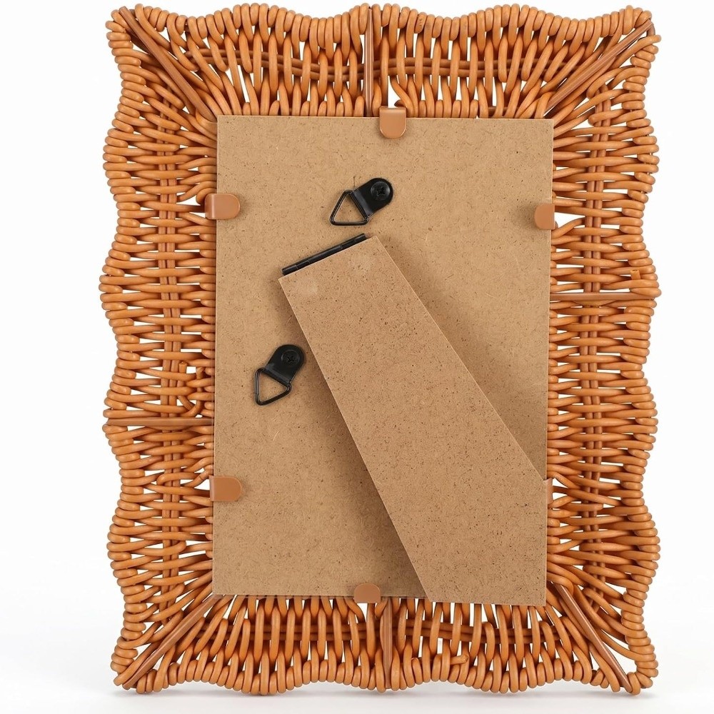 Boho Style Vintage Rattan Phot - Bamboo Photo Frame recension och pris