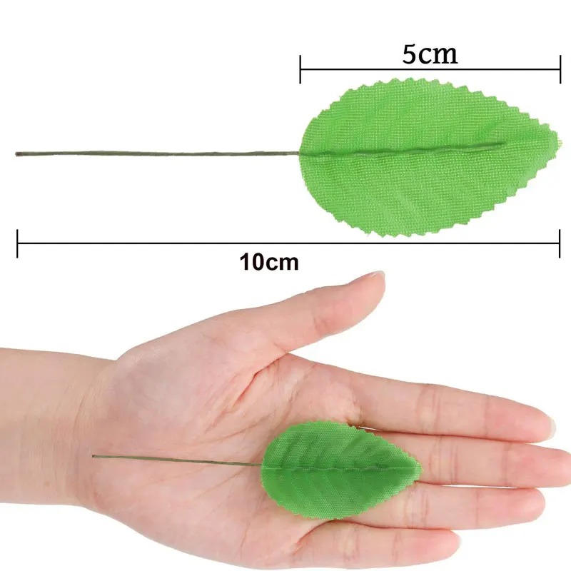 200Pcs Artificial Silk Green L - Artificial Hanging Plants recension och pris