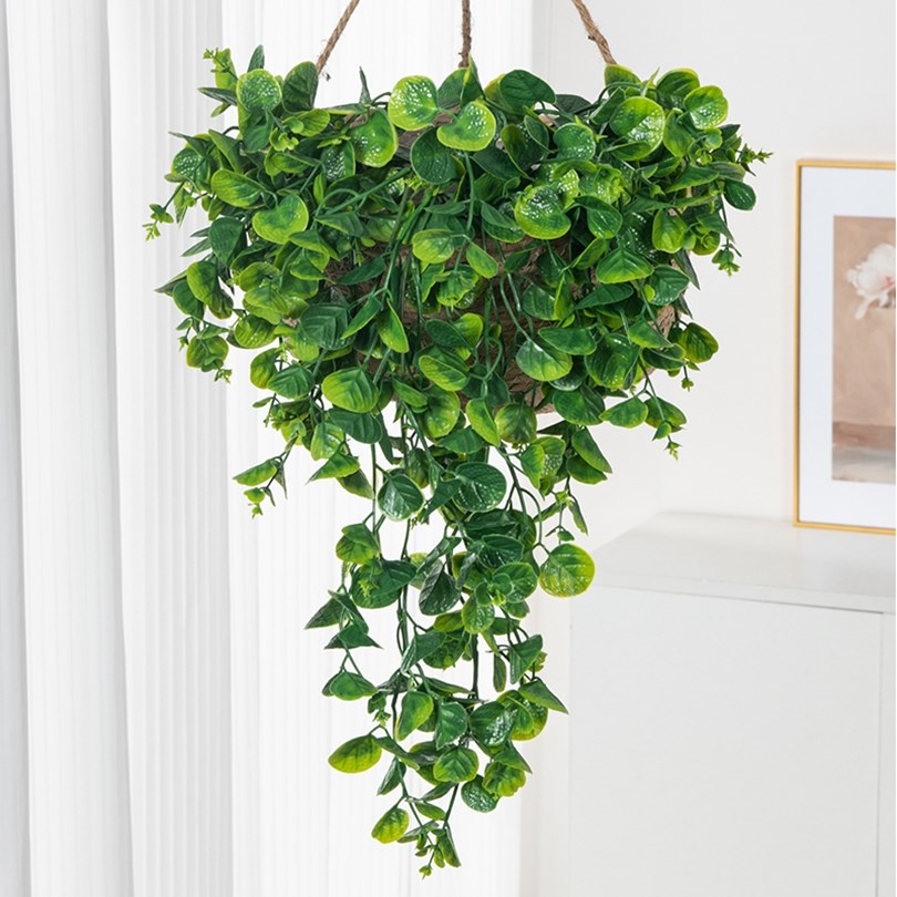 Eucalyptu Fern Rattan Artifici - Artificial Hanging Plants recension och pris