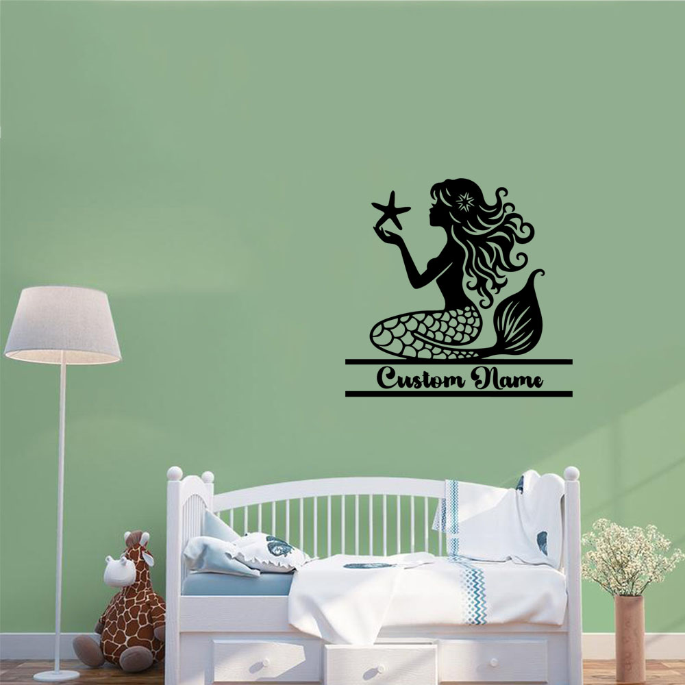 1PC NEW Mermaid Personalized T - Home Decor Sticker recension och pris