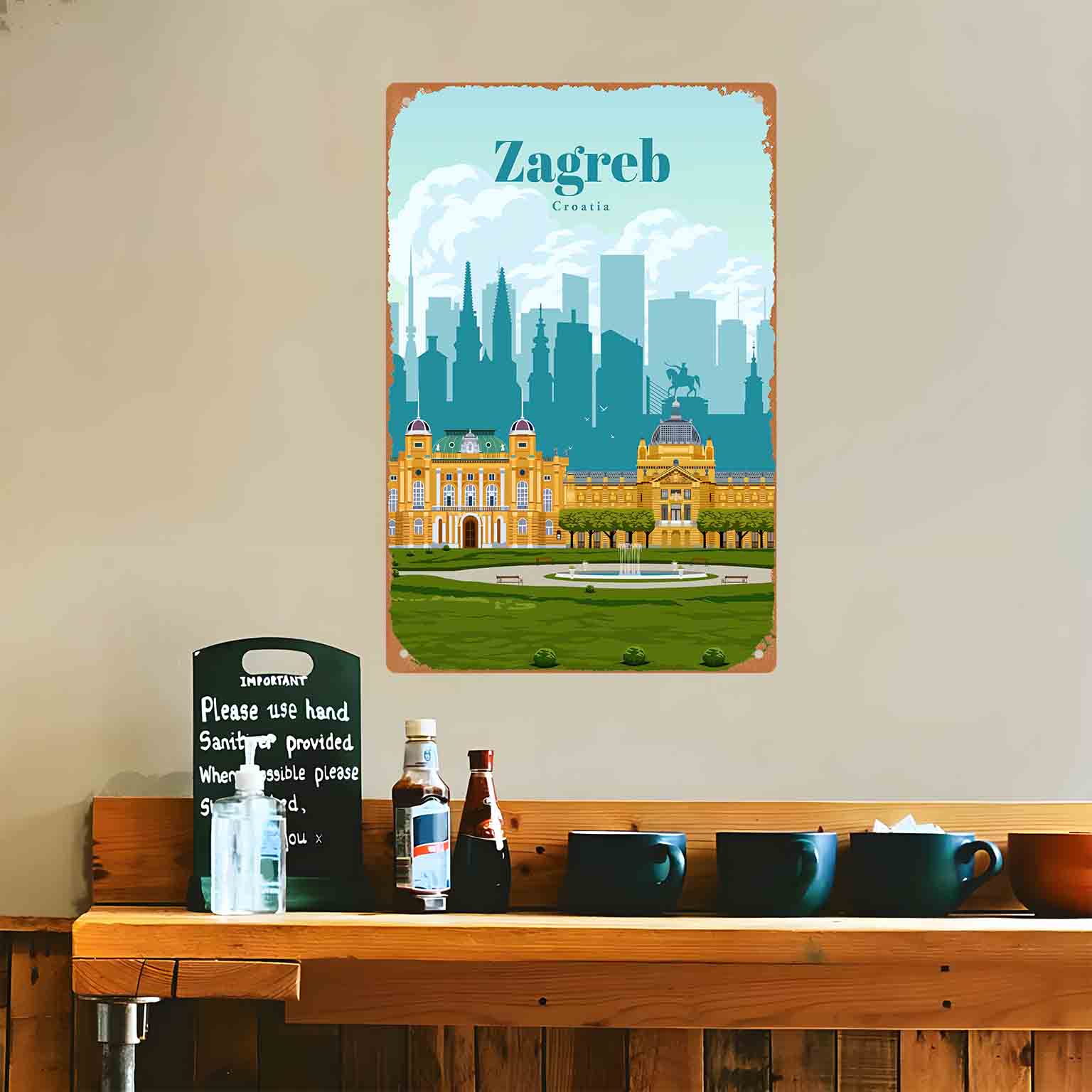 2D FLAT 1pc Zagreb Croatia Cit - Home Decor Zagreb recension och pris
