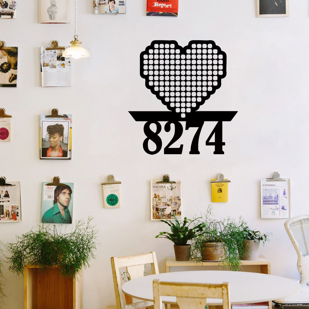 1PC Cool Love Customizable Nam - Home Decor Sticker recension och pris