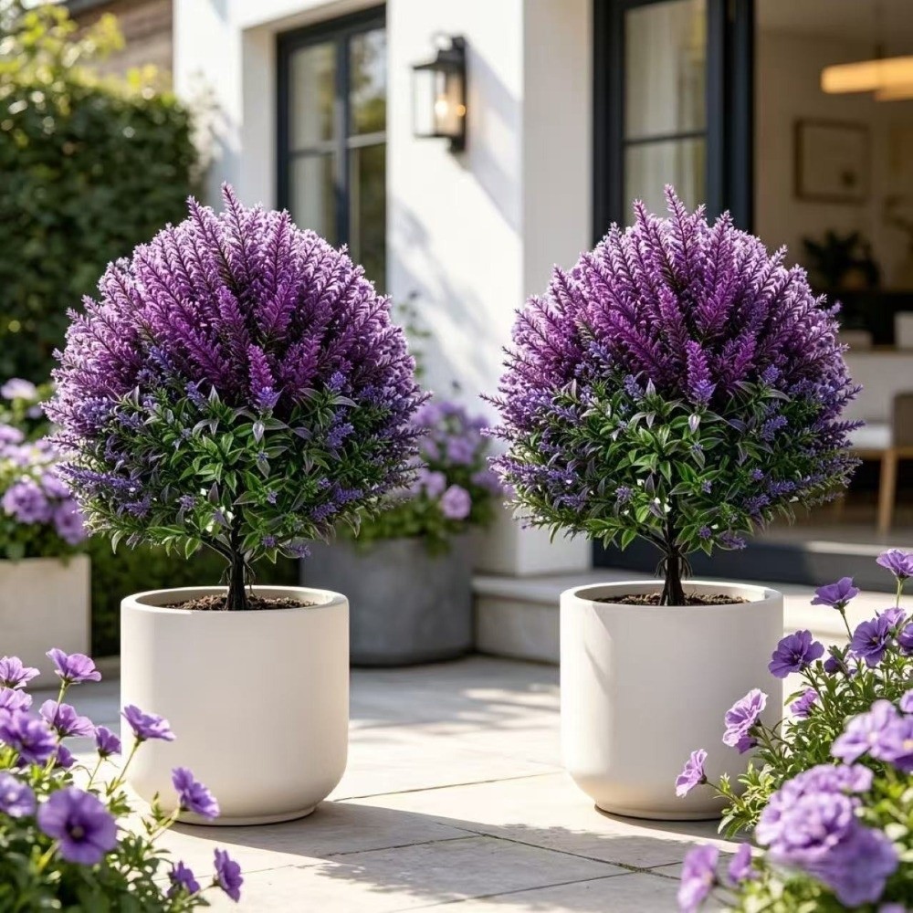 UV Resistant Artificial Spike  - Artificial Hanging Plants recension och pris