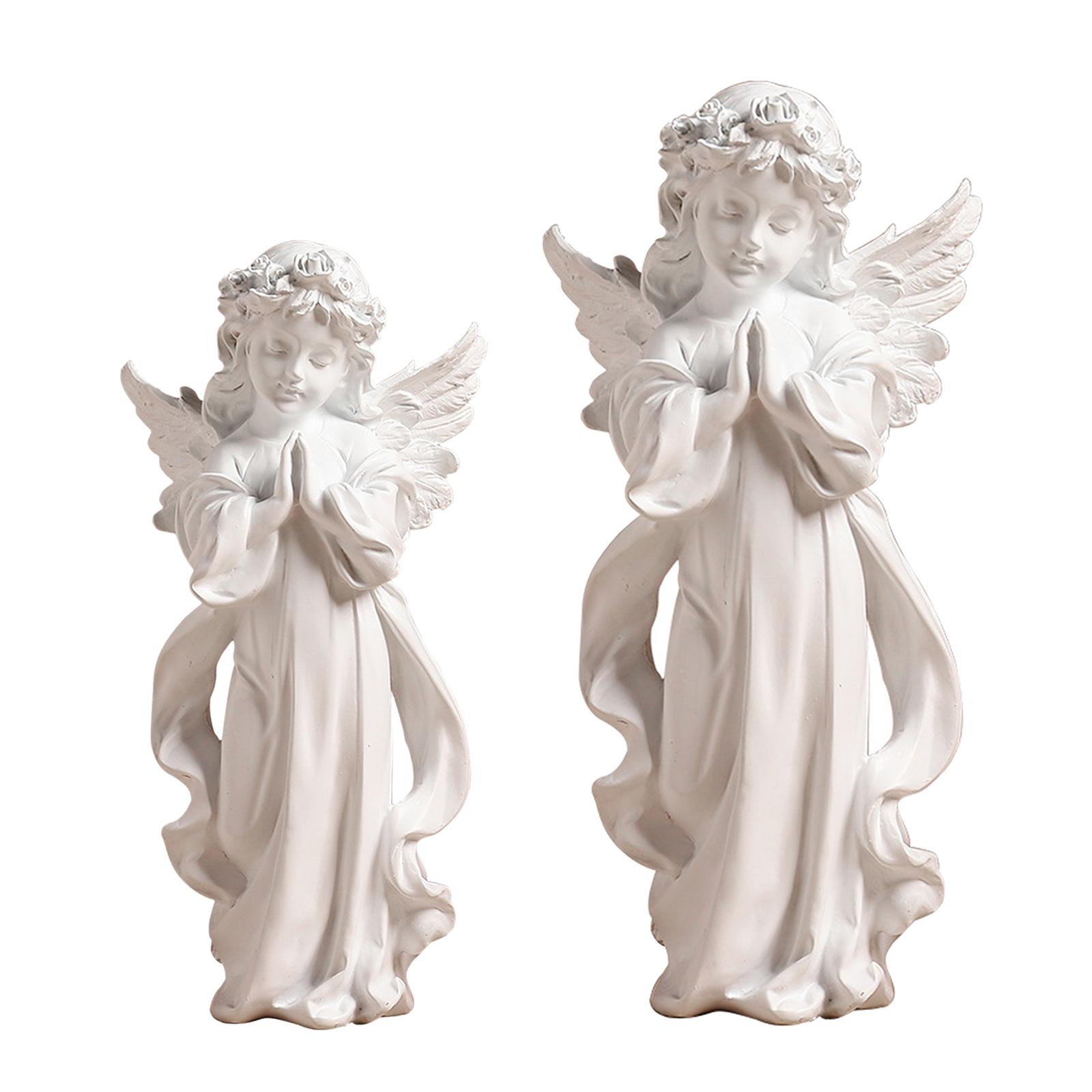 Cute Resin Praying Angel Figur - Home Decor Modern Organic recension och pris