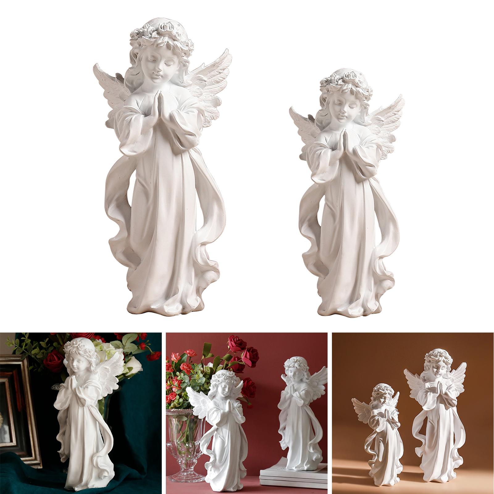 Cute Resin Praying Angel Figur - Home Decor Modern Organic recension och pris