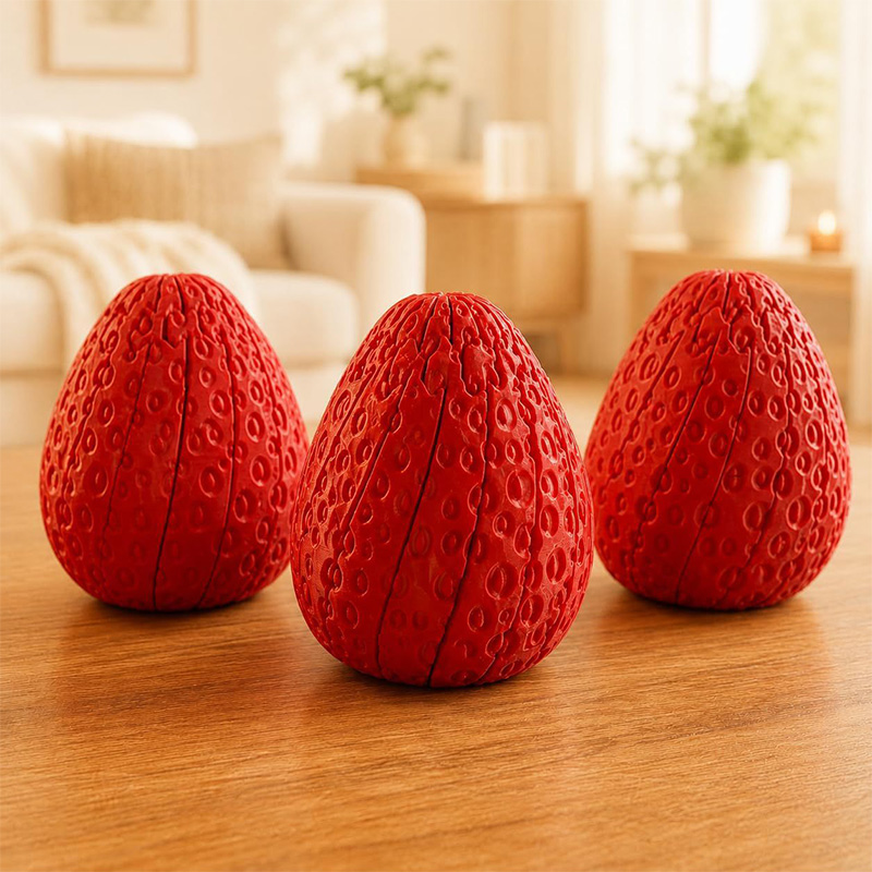 Twisted Strawberry Egg 3d Prin - Home Decor Modern Organic recension och pris