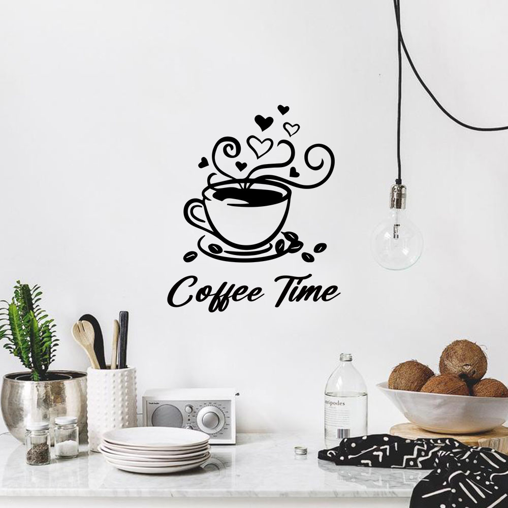 1PC Fashion Coffee Customizabl - Home Decor Sticker recension och pris