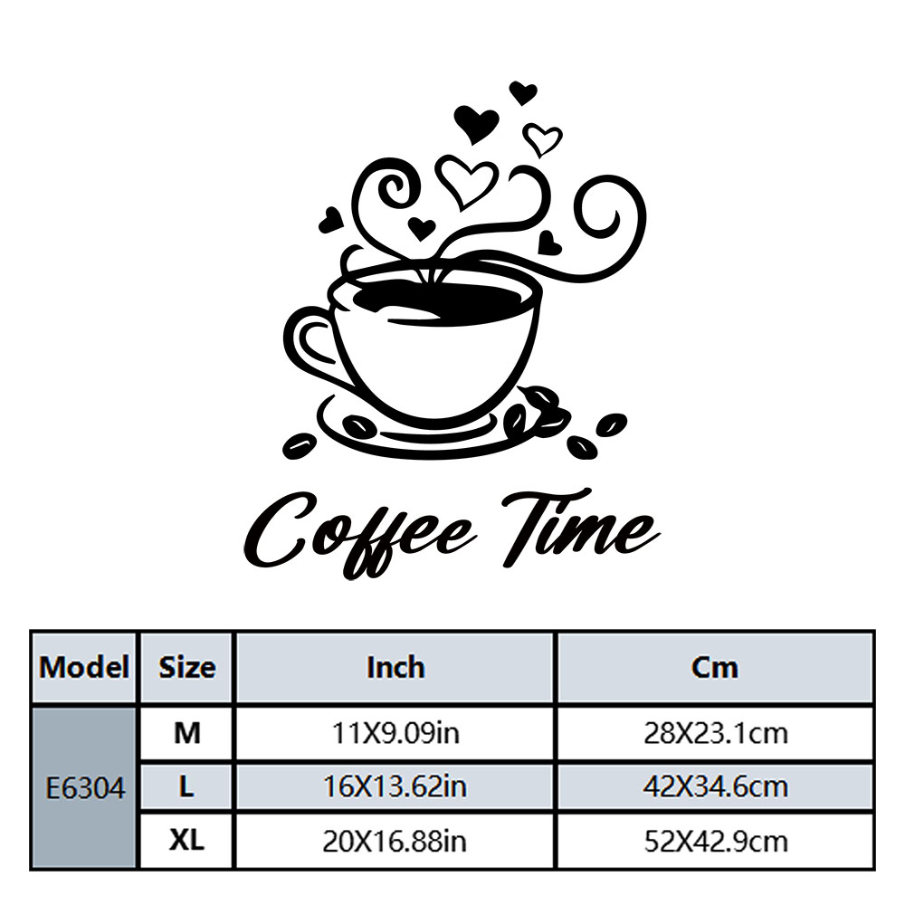 1PC Fashion Coffee Customizabl - Home Decor Sticker recension och pris