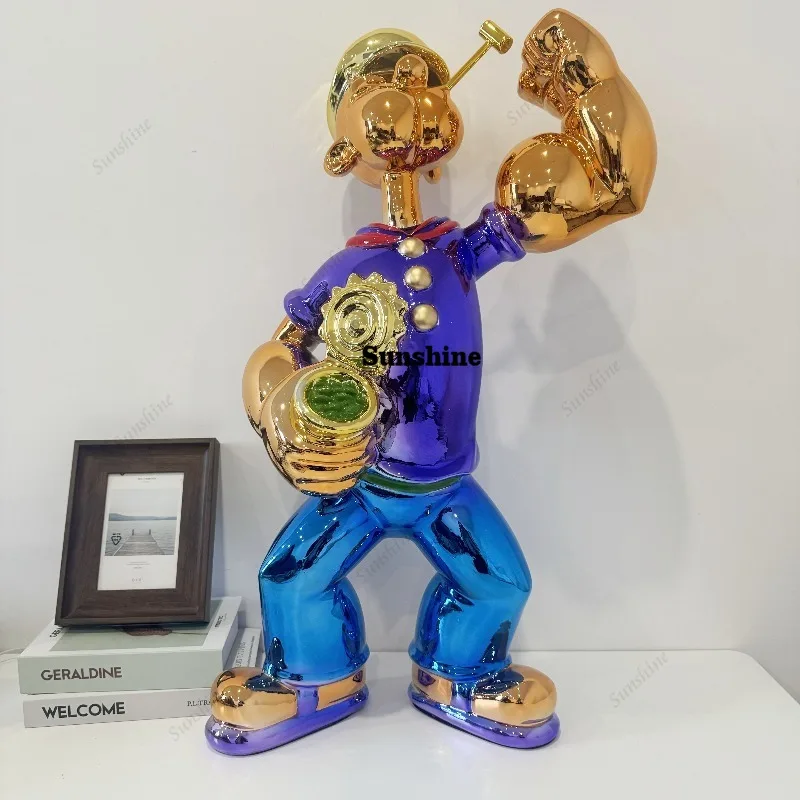 Electroplated Popeye Figurine  - Home Decor Modern Organic recension och pris
