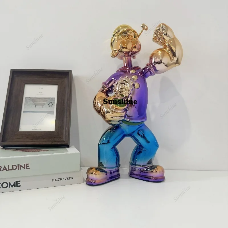 Electroplated Popeye Figurine  - Home Decor Modern Organic recension och pris