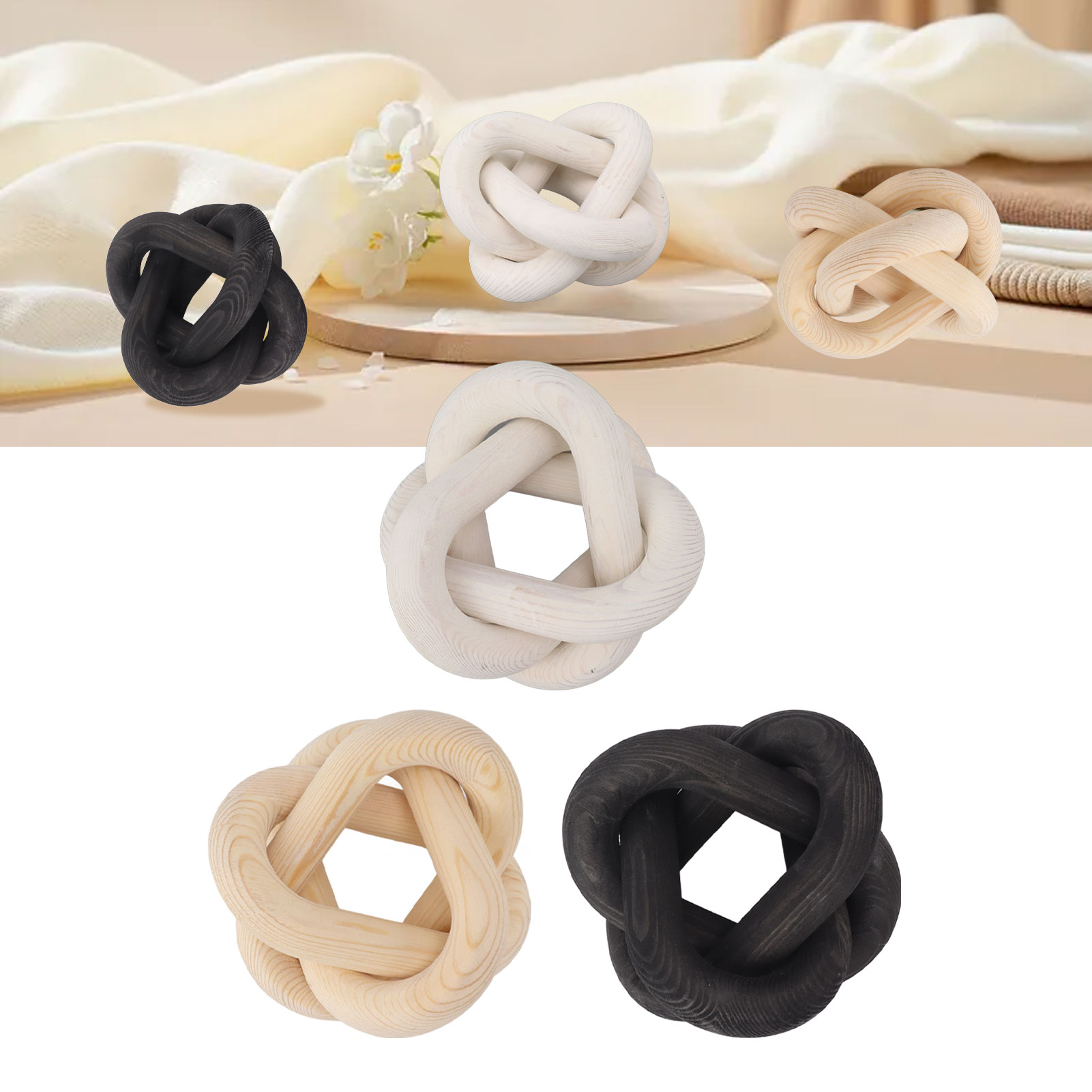 Decorative Wood Chain Decorati - Home Decor Modern Organic recension och pris