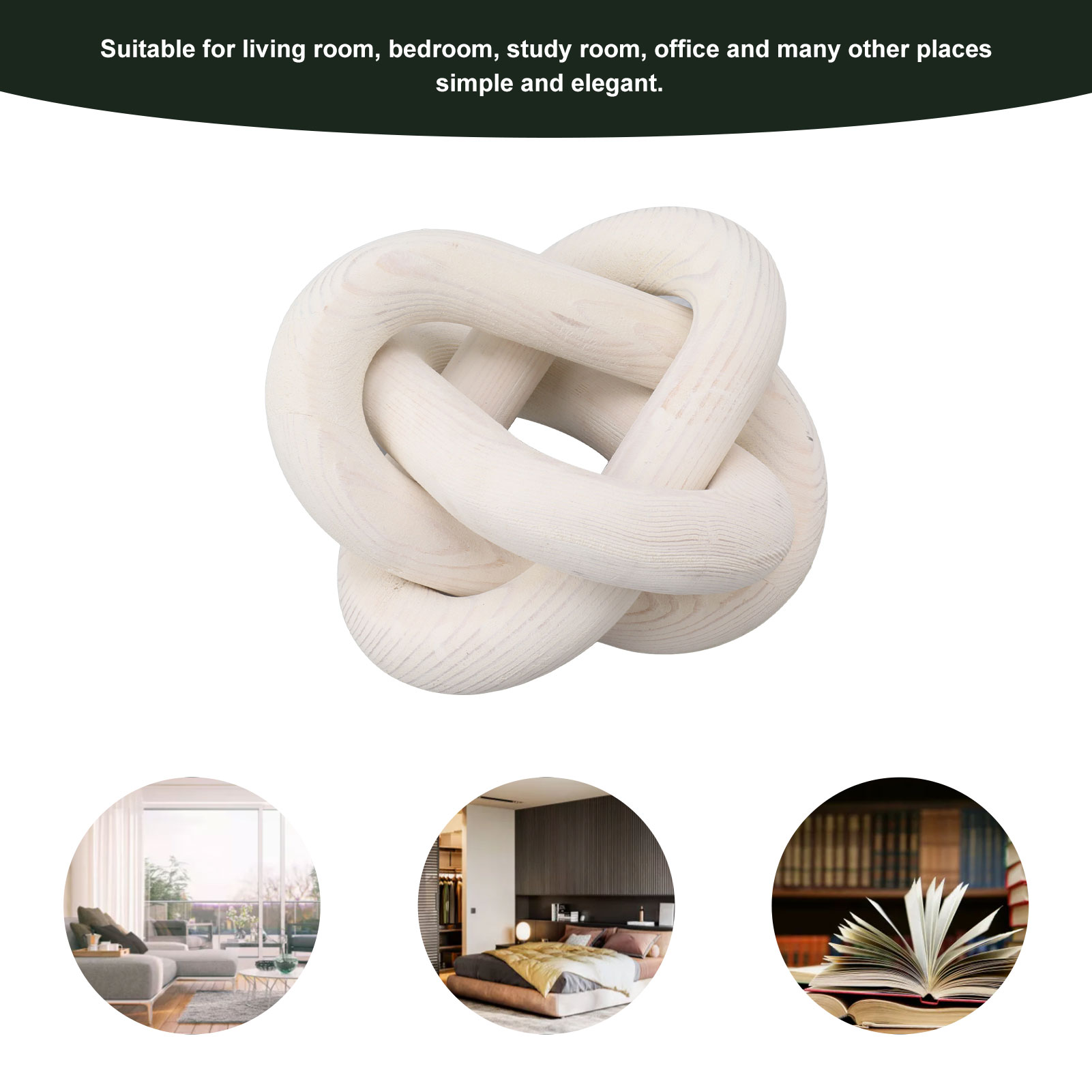 Decorative Wood Chain Decorati - Home Decor Modern Organic recension och pris