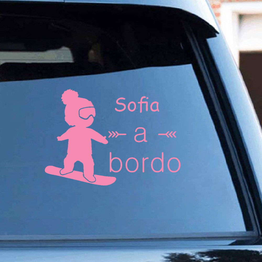 1pc Vinyl baby a bordo colorfu - Home Decor Accessories recension och pris