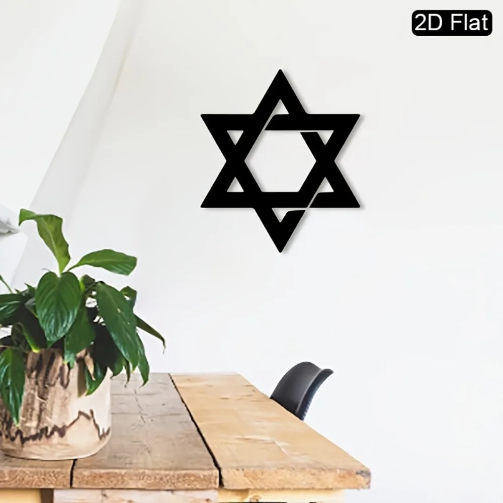 CIFBUY Iron Wall Art Star of D - Home Decor Room recension och pris