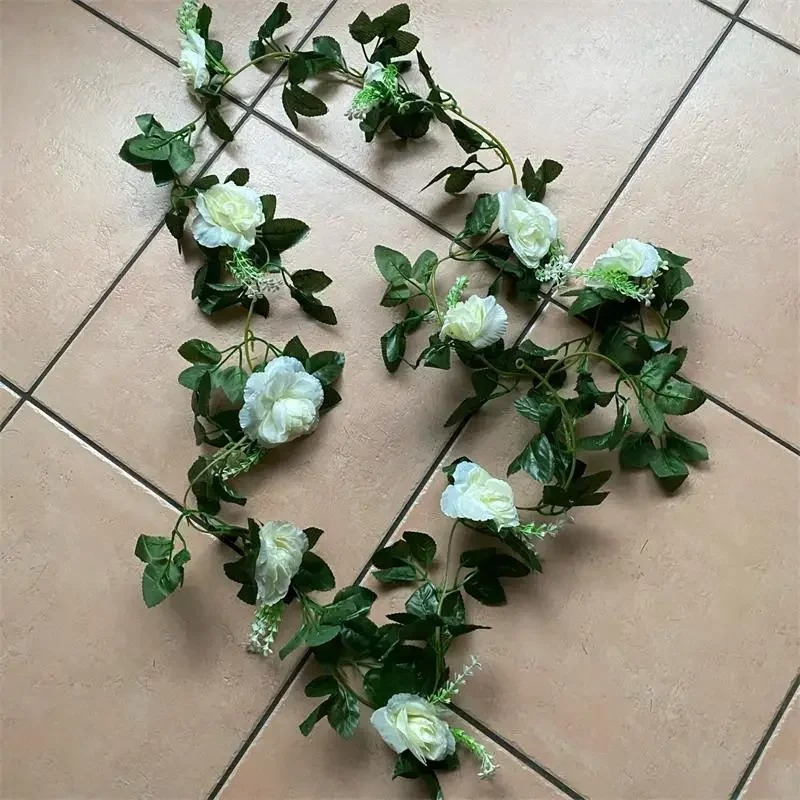 1Pcs 2.2M Artificial White Flo - Artificial Hanging Plants recension och pris