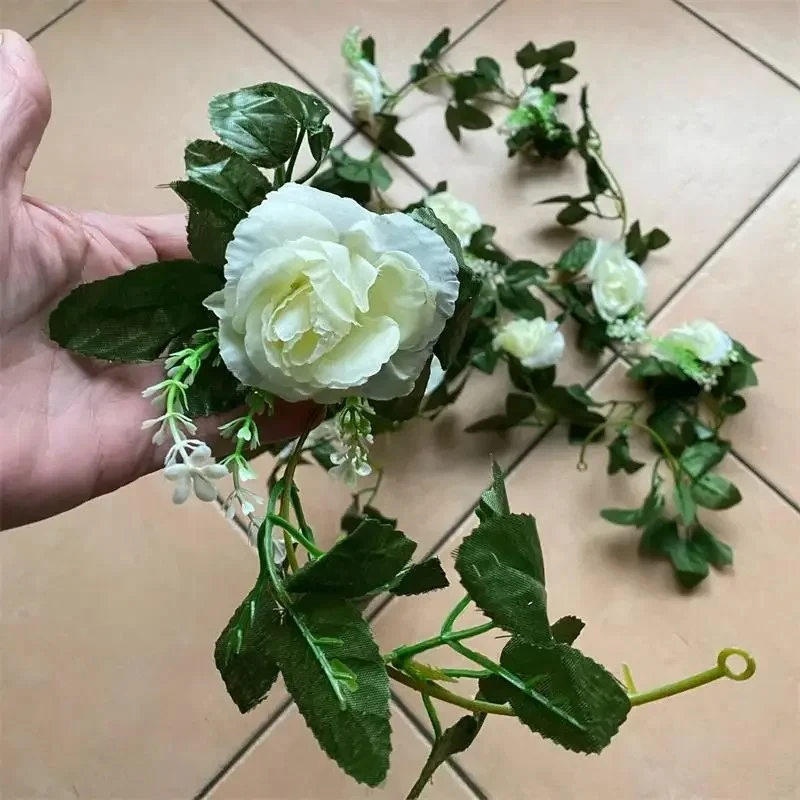 1Pcs 2.2M Artificial White Flo - Artificial Hanging Plants recension och pris
