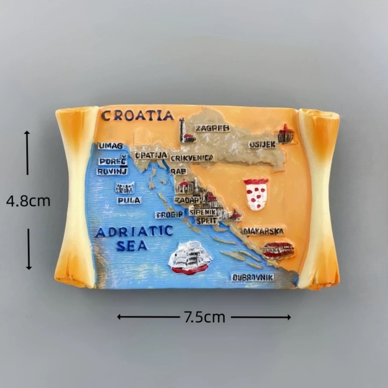 Croatia 3D Resin Fridge Magnet - Home Decor Zagreb recension och pris