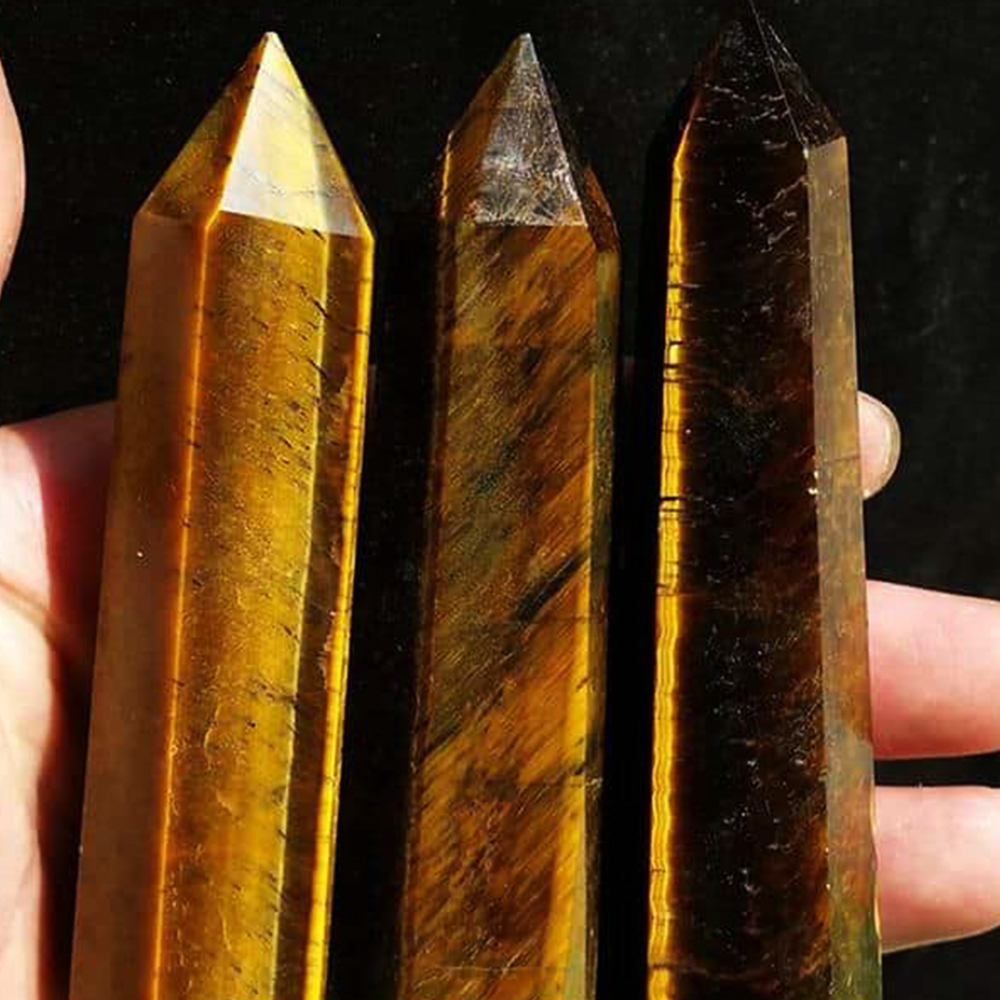 10cm Natural Tiger Eye Crystal - Home Decor Modern Organic recension och pris