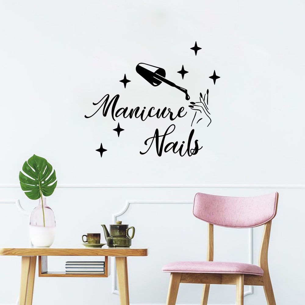 1PC Creative Manicure Personal - Home Decor Sticker recension och pris