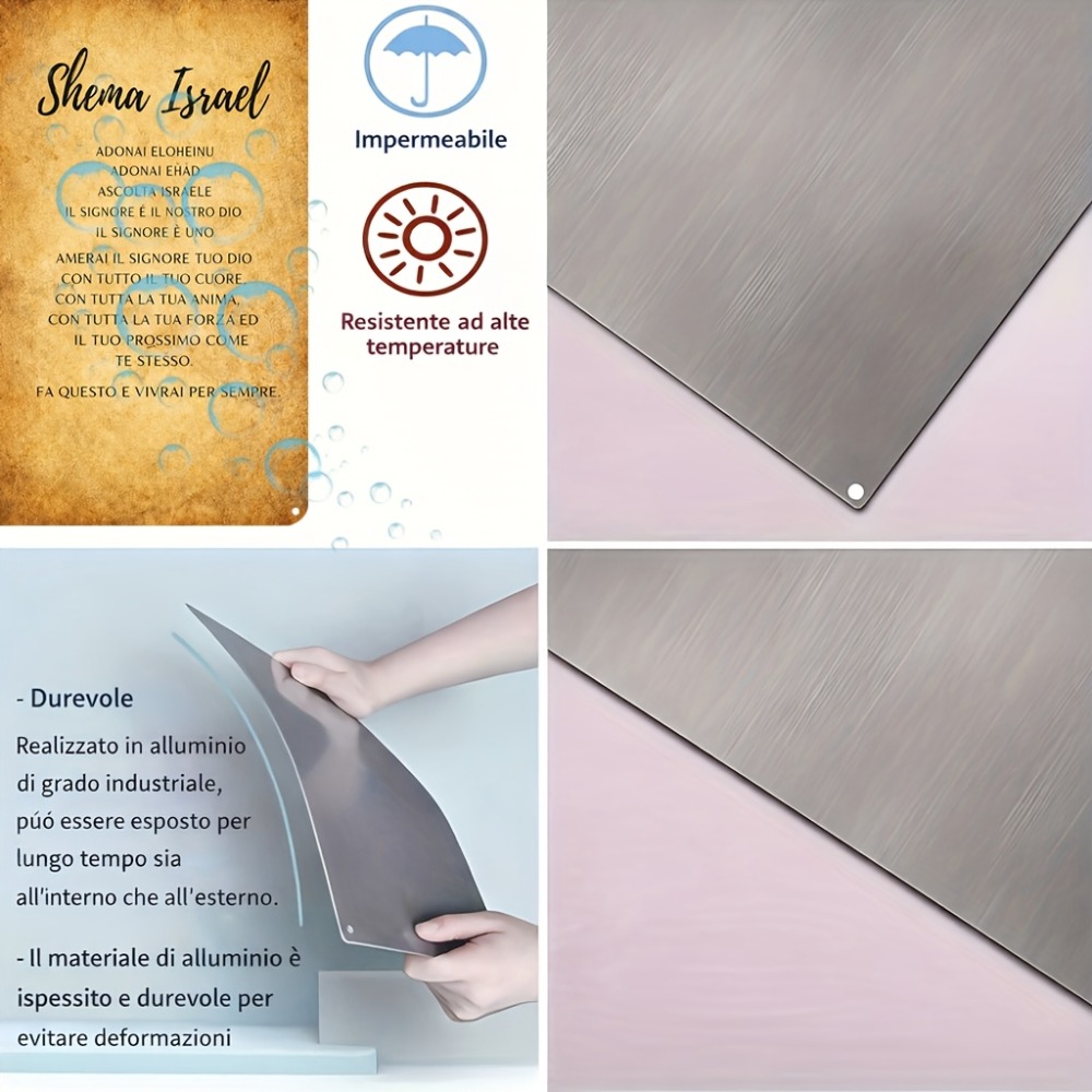 CIFBUY  Hebrew Scripture Alumi - Home Decor Room recension och pris