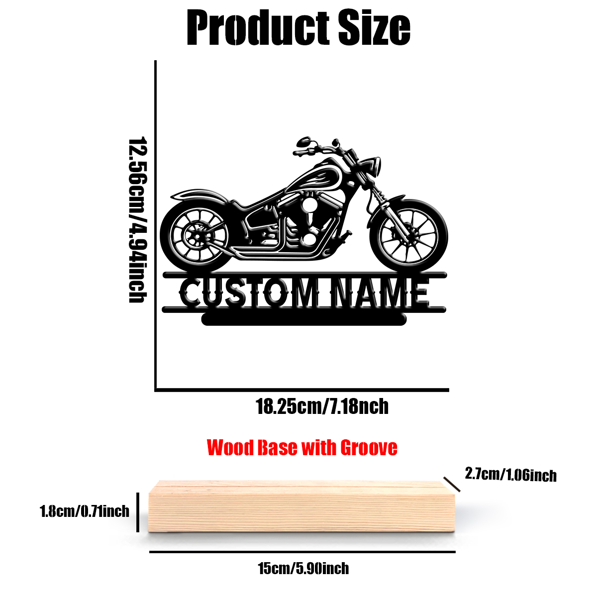 1Pc Csutom Name Road Motorbike - Home Decor Accessories recension och pris