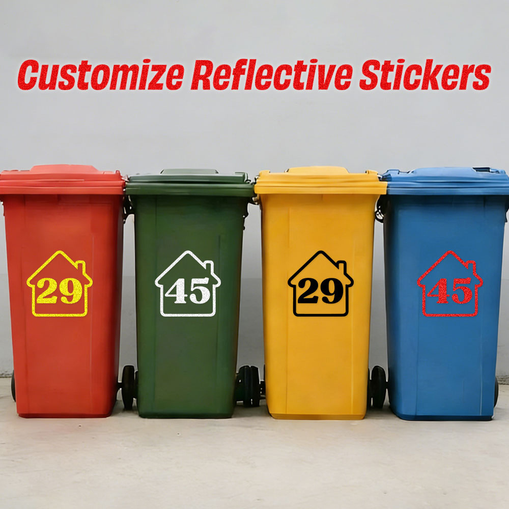 3PCS Custom Reflective Trash B - Home Decor Sticker recension och pris