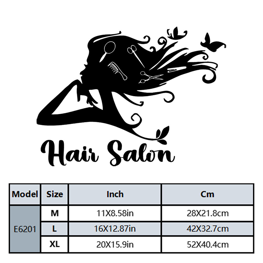 1PC Colorful Hairdressing Cust - Home Decor Sticker recension och pris